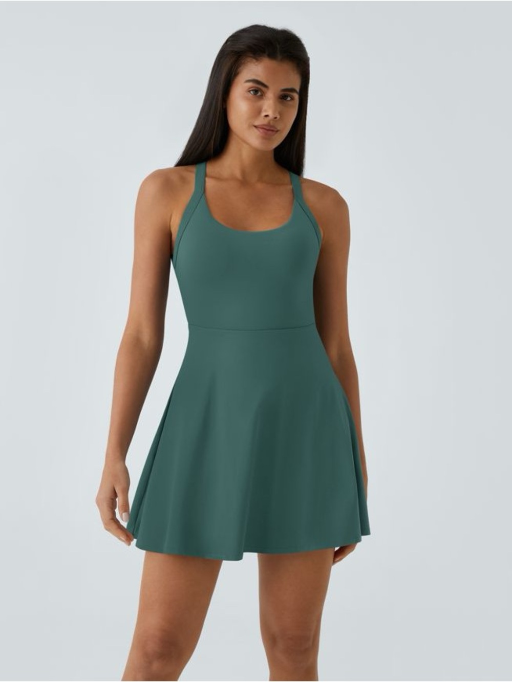 HALARA Softlyzero™ Airy Backless Twisted Cool Touch Dance Active Dress, XS